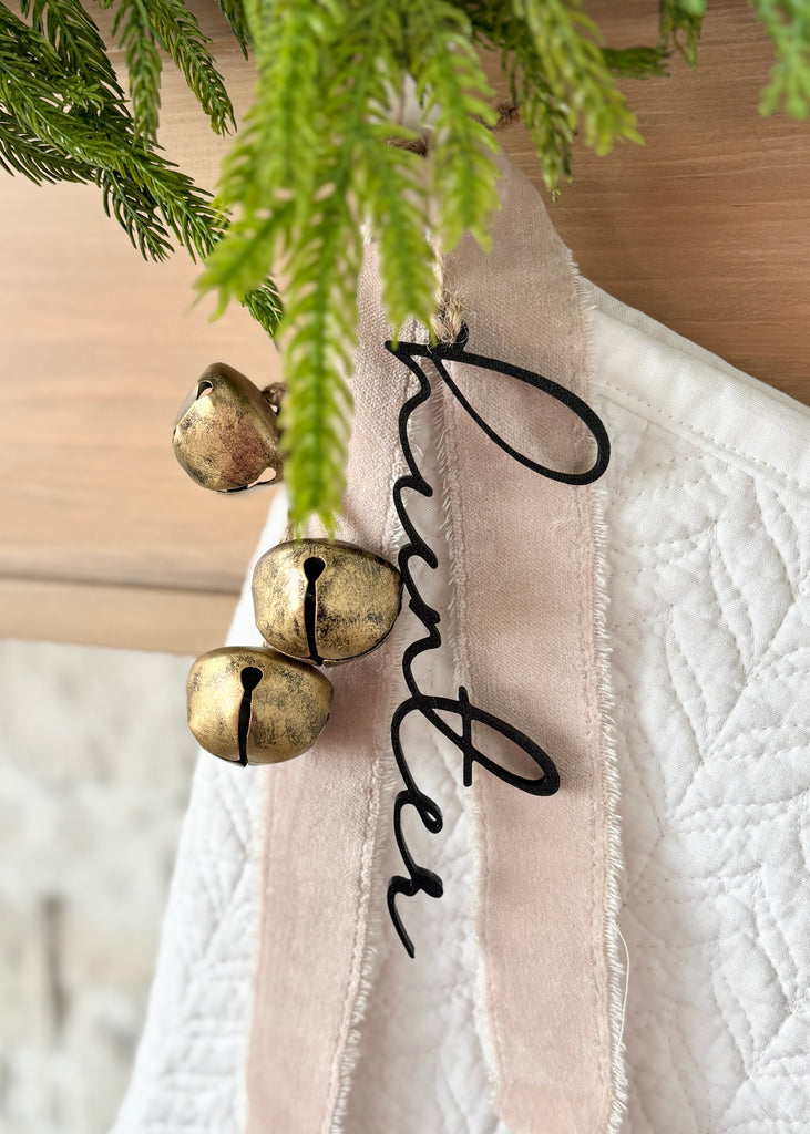 Personalized Stocking Tags - Cozy Cottontail