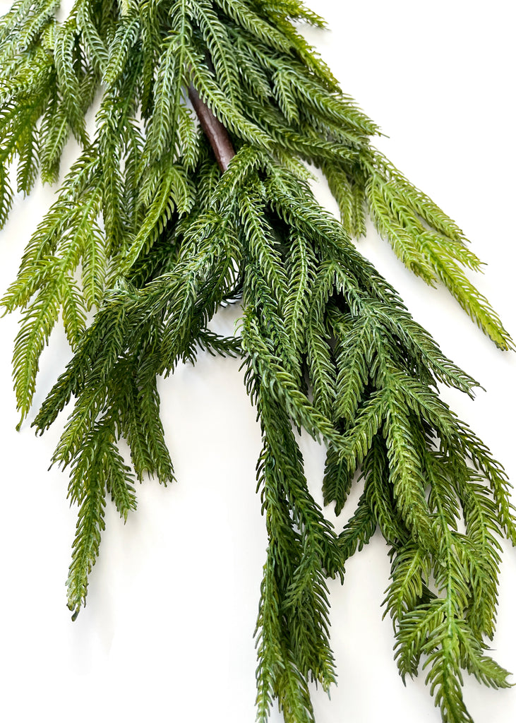 Natural Touch Norfolk Pine Garland - 180" - Cozy Cottontail