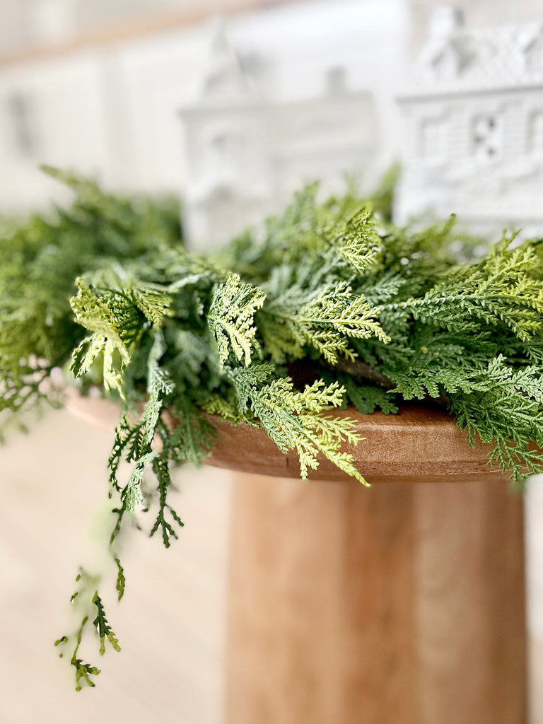 Natural Touch Cedar Garland - 65" - Cozy Cottontail