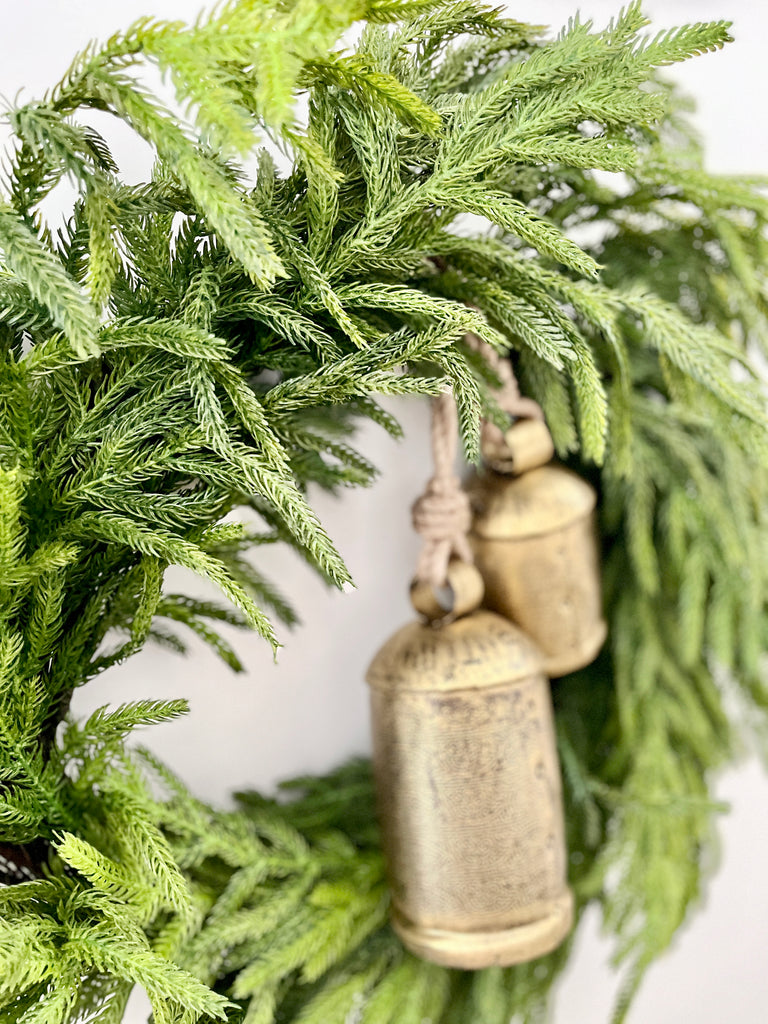 Just Cut Norfolk Pine Wreath - 24" - Cozy Cottontail