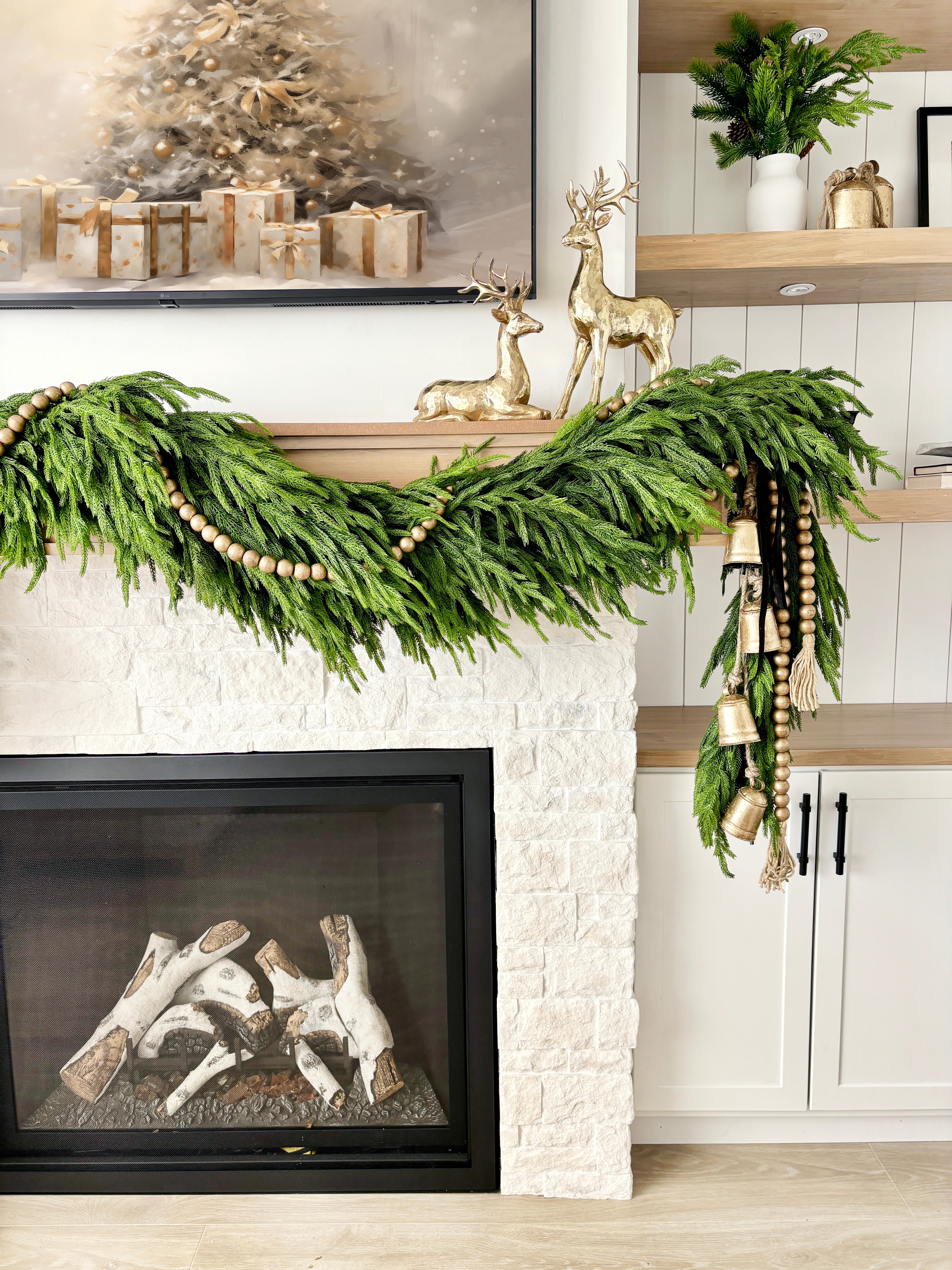 Natural Touch Norfolk Pine Garland - 72