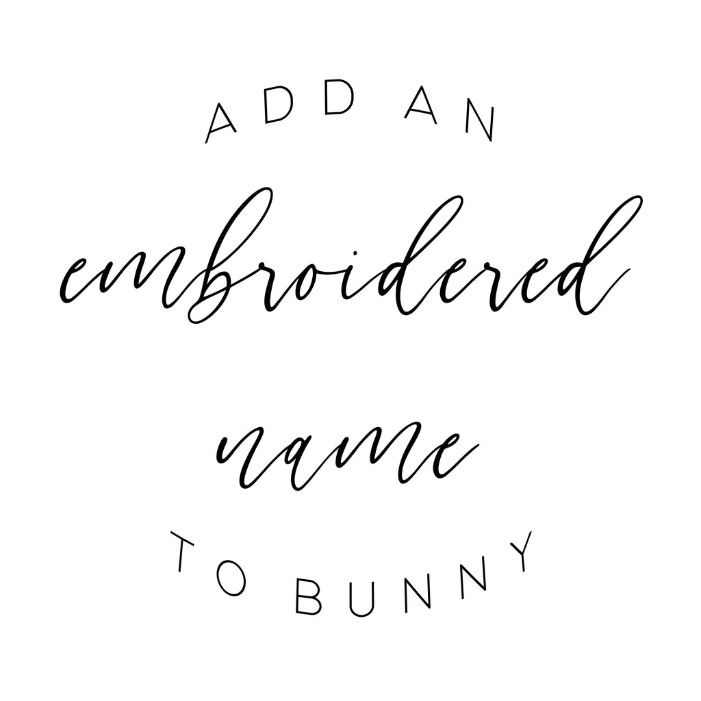 ADD A NAME TO YOUR BUNNY - Cozy Cottontail