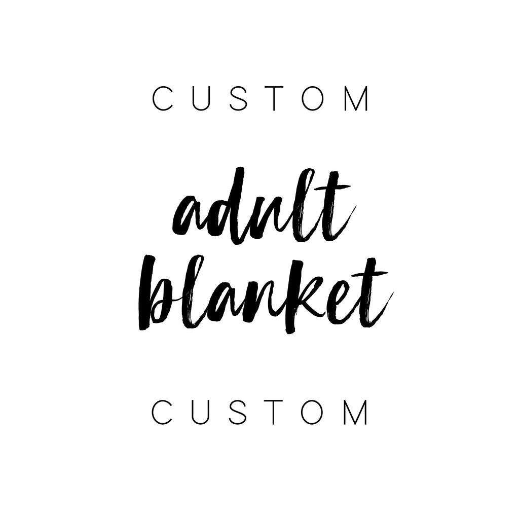 Design Your Own Minky Adult Blanket - Cozy Cottontail