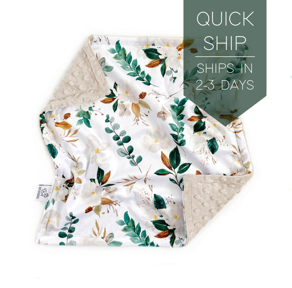 Minky Lovey | Magnolia Floral - Cozy Cottontail
