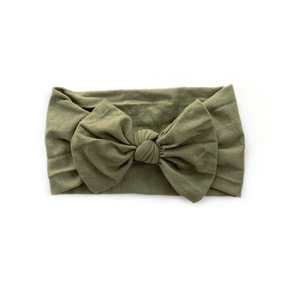 Nylon Headband | Olive - Cozy Cottontail