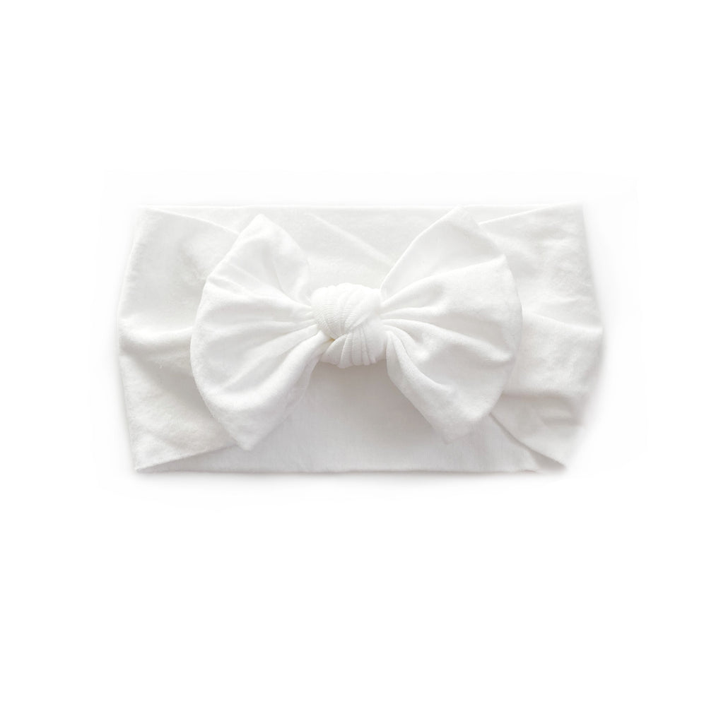 Nylon Headband | White - Cozy Cottontail
